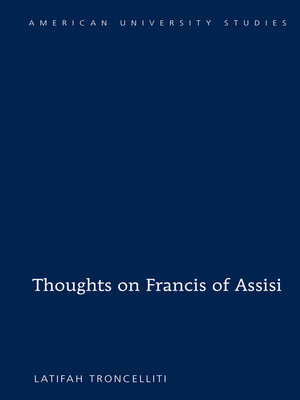 cover image of Thoughts on Francis of Assisi